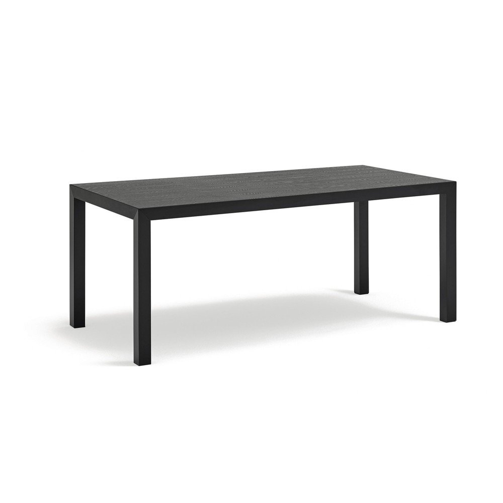 Masă de dining cu blat din lemn de stejar 75x180 cm Alma – Teulat