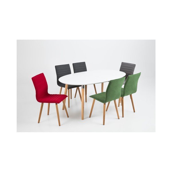 Set 2 scaune Actona Karla, verde-image-1