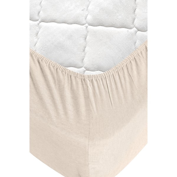 Lenjerie de pat neagră-crem din bumbac pentru pat dublu-extins și cearceaf 200x220 cm – Mila Home-image-4