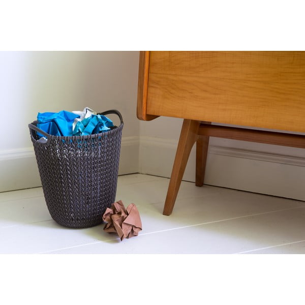 Coș de gunoi Curver Knit, 7 l, maro-image-1