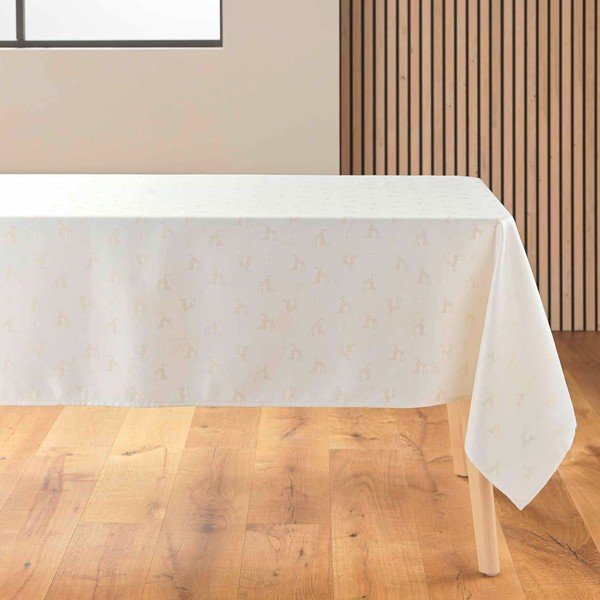 Față de masă din jacquard 140x250 cm  cu model de Crăciun Les Rennes – douceur d'intérieur-image-1