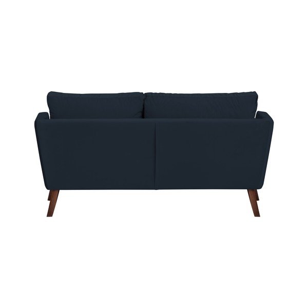 Canapea cu 3 locuri Mazzini Sofas Elena, cu șezlong pe partea stângă, albastru închis-image-4