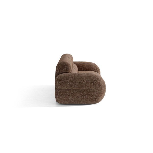 Canapea maro cu tapițerie din chenille 220 cm Neo – Micadoni -image-2