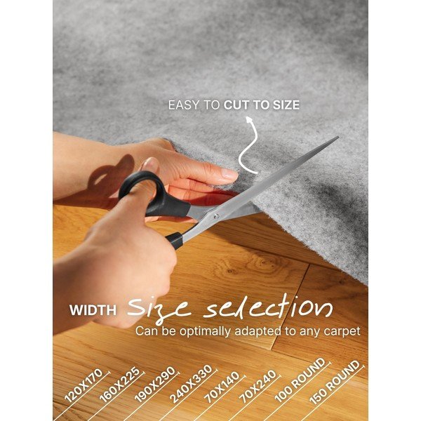 Protecție antiderapantă pentru covor 160x225 cm Solid – Vikosa-image-4