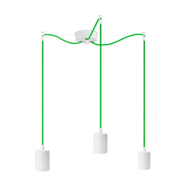 Lustră cu 3 cabluri Bulb Attack Cero, verde