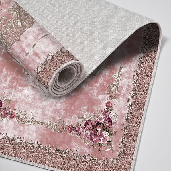 Covorașe de baie roz 2 buc. 60x100 cm – Foutastic-image-2