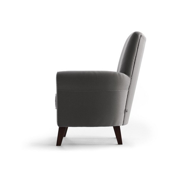 Fotoliu din catifea My Pop Design Balard, gri deschis-image-4