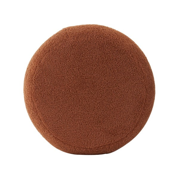 Taburet portocaliu cu tapițerie din stofă bouclé Kimi – Light & Living-image-2