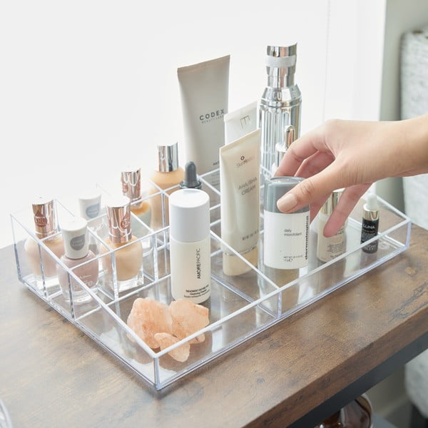 Organizator de baie pentru cosmetice din plastic reciclat Cosmetic Station – iDesign-image-1
