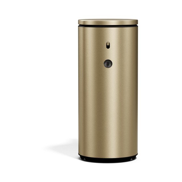 Dozator de săpun lichid auriu mat automat din oțel 266 ml – simplehuman-image-1