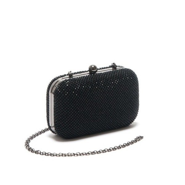 Poșetă cu strass-uri Isabella Rhea Dianthus, neagră -image-4