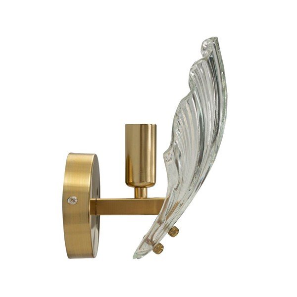 Aplică de perete aurie din sticlă Da Muro Shell – Mauro Ferretti-image-2