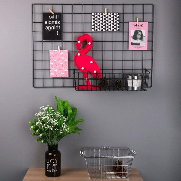 Coș auxiliar pentru avizier Reminder, lungime 38 cm, negru-image-1