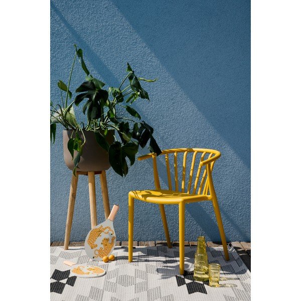 Scaun de grădină galben Capri - Bonami Essentials -image-1