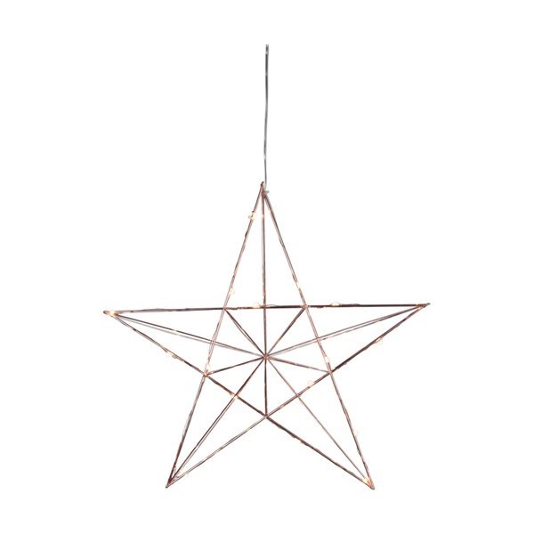 Decorațiune luminoasă suspendată cu LED Star Trading Line, 38 cm, arămiu-image-1