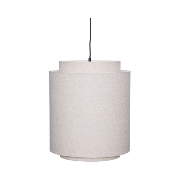 Lustră crem din material textil ø60x48 cm Sable – Hübsch