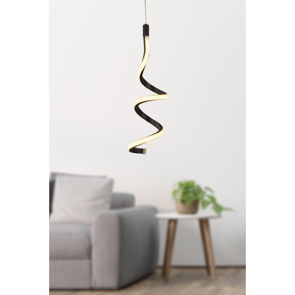 Lustră neagră LED din metal ø 12 cm Hilton – Squid Lighting-image-1