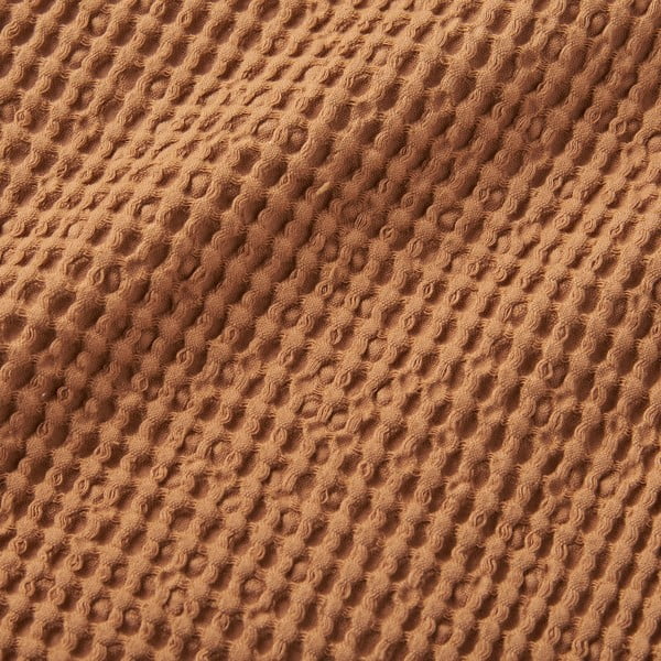 Pătură maro din bumbac 150x200 cm Jaipur Chunky Waffle – Pineapple Elephant-image-3