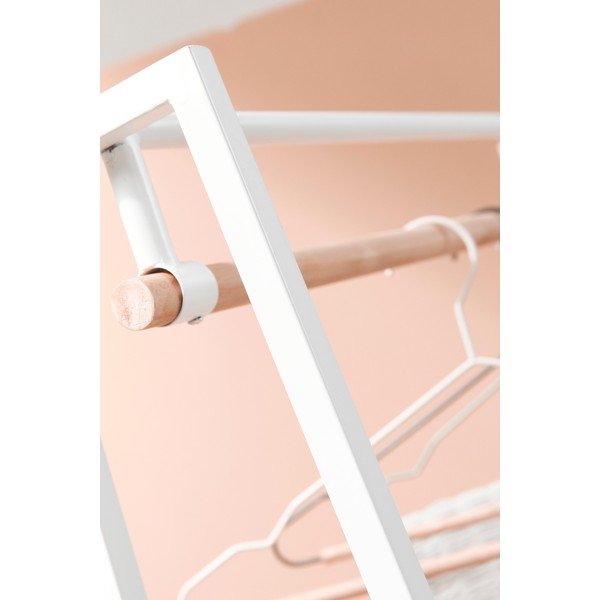 Suport pentru haine alb/în culoare naturală din oțel 63x180x34 cm Haldor – Yes Everyday-image-3