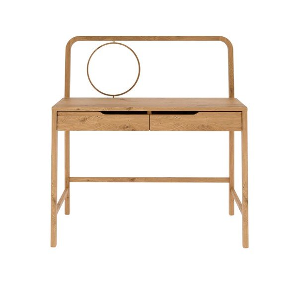 Masă de machiaj din lemn   de stejar 57x110 cm Twig – The Beds-image-3