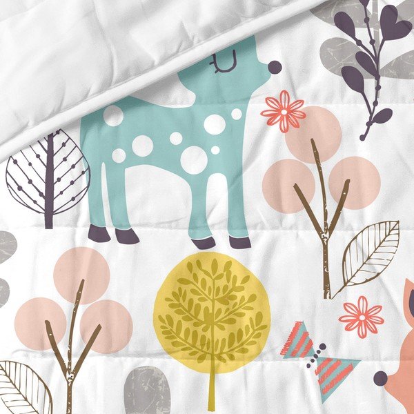 Cuvertură pentru copii din bumbac 260x180 cm Woodland – Moshi Moshi-image-1