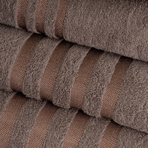 Prosop maro din bumbac din frotir 70x140 cm Simple – Casa Selección-image-1