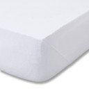 Cearceaf alb din flanelă cu elastic 135x190 cm Brushed – Catherine Lansfield