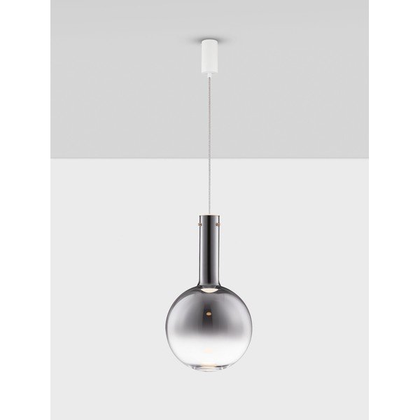 Lustră gri LED cu intensitate reglabilă din sticlă ø 30 cm Nostos – Nova Luce-image-3