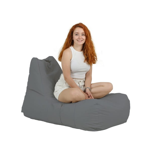 Fotoliu bean bag gri Trendy – Floriane Garden-image-2