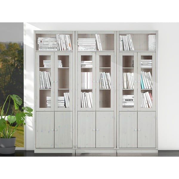 Vitrină albă din lemn de pin 518x223 cm Anita – Støraa-image-1