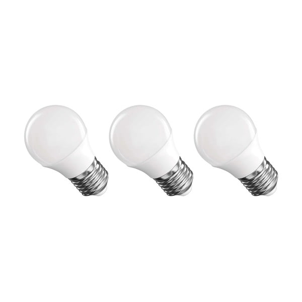 Becuri LED E27, 3 buc. cu lumină albă caldă 4 W – EMOS-image-2