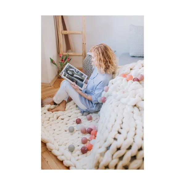 Ghirlandă luminoasă cu becuri LED LUKKA, 30 lumini, portocaliu-roz-image-4