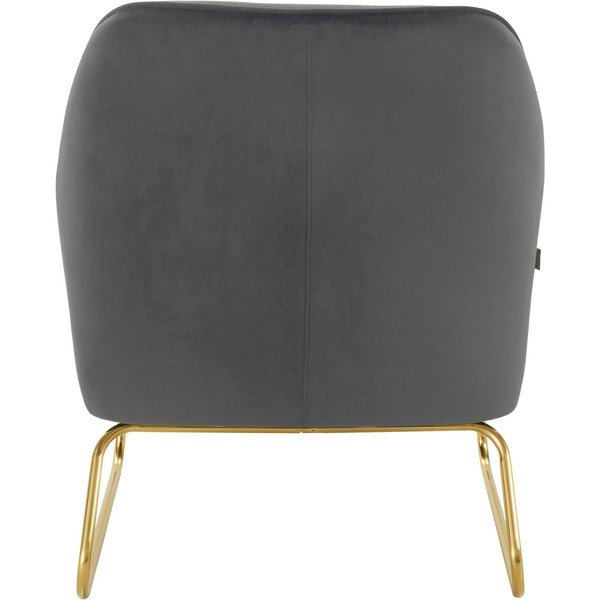 Fotoliu gri cu tapițerie din catifea Joshua - Støraa-image-3