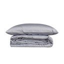 Lenjerie de pat gri din bumbac satinat pentru pat dublu, extinsă 240x220 cm Elegant – Mijolnir