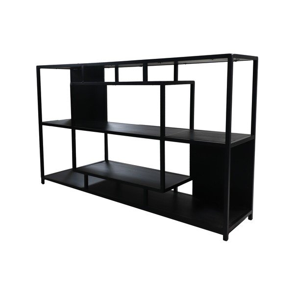 Etajeră neagră din lemn de mango 150x90 cm - HSM collection-image-1