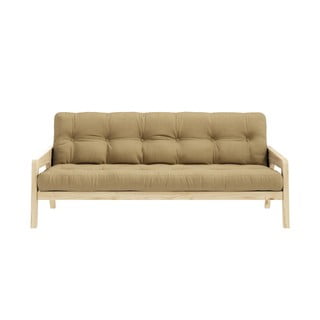 Canapea extensibilă maro/bej 204 cm Grab - Karup Design