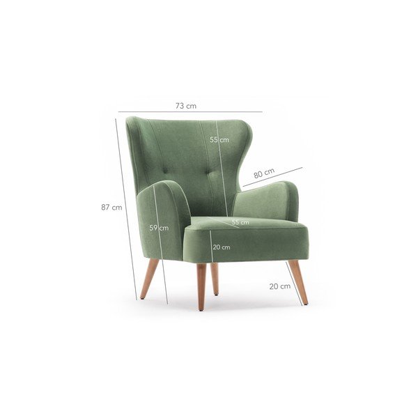 Fotoliu Balcab Home Jane, verde-image-3