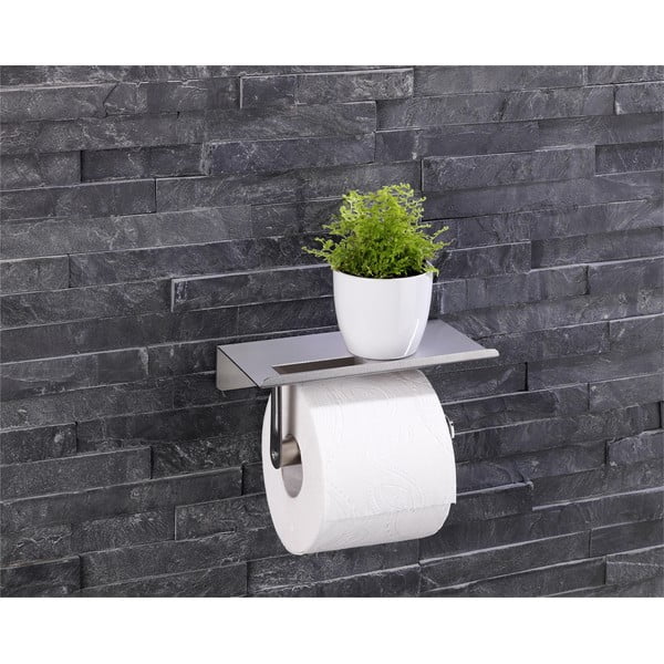 Suport pentru hârtie igienică autoadeziv din oțel inoxidabil - Maximex-image-4