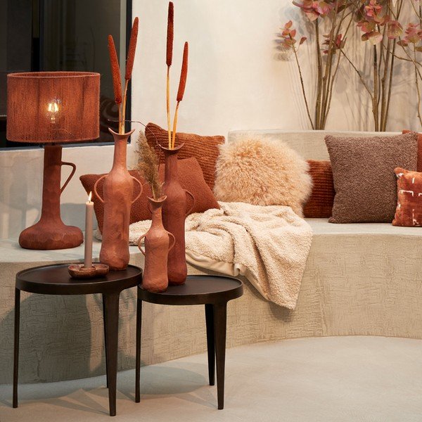 Abajur roșu ø 30 cm Tossa – Light & Living-image-1