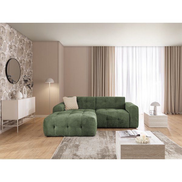 Colțar verde (cu colț pe partea stângă/cu șezlong) Melva – Ropez-image-2