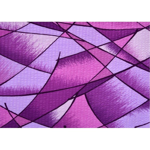 Lenjerie de pat mov din crep  pentru pat dublu 200x200 cm Rainbow -image-1