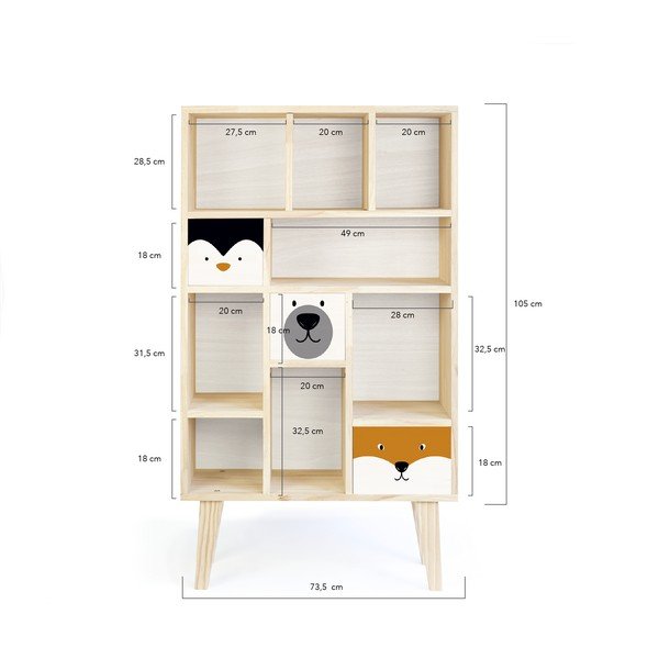 Bibliotecă Little Nice Things Animals, alb-image-2