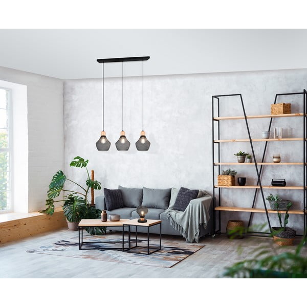Veioză neagră cu abajur din metal (înălțime 25 cm) Valeria – Reality-image-1