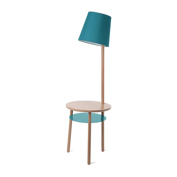 Lampă de birou din lemn de frasin HARTÔ Josette, albastru