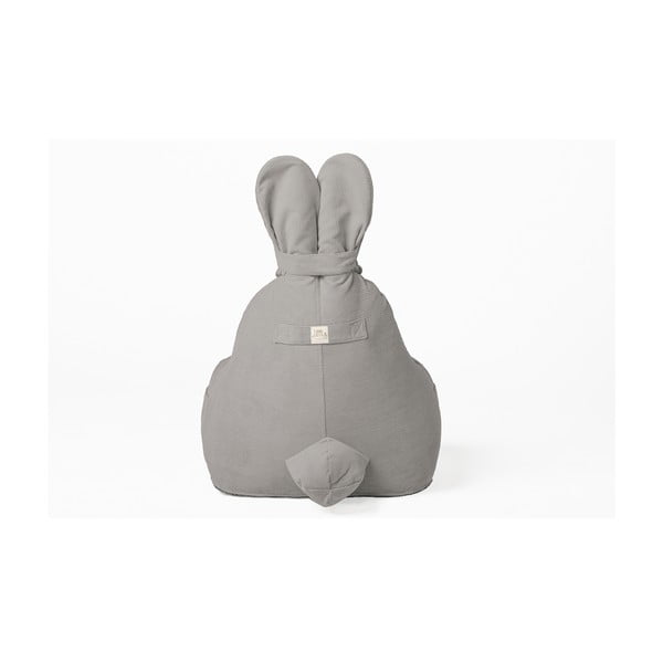 Fotoliu puf pentru copii gri Funny Bunny – The Brooklyn Kids-image-3