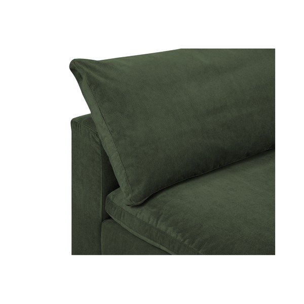Modul cu tapițerie din catifea pentru canapea colț de dreapta Windsor & Co Sofas Galaxy, verde închis-image-1