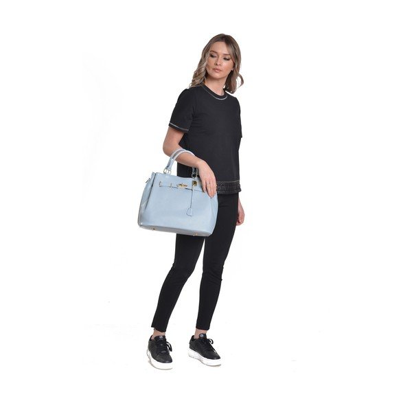 Geantă  din piele albastră – Anna Luchini-image-4