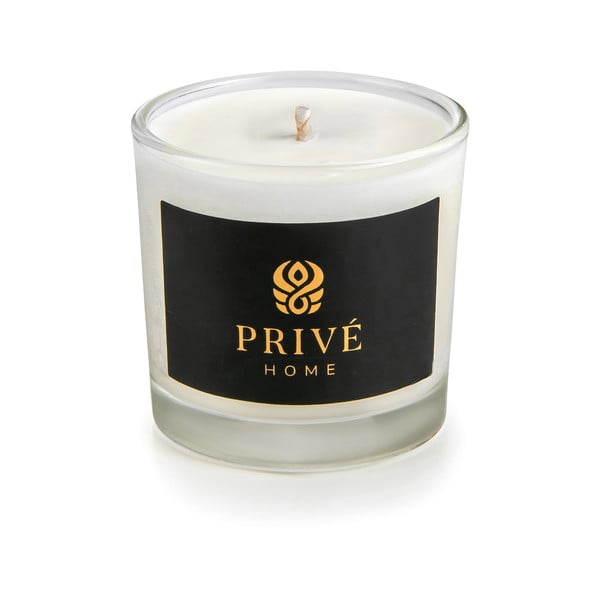 Set de 3 lumânări parfumate albe Privé Home Delice d'Orient/Safran-Ambre Noir/Black Wood-image-2