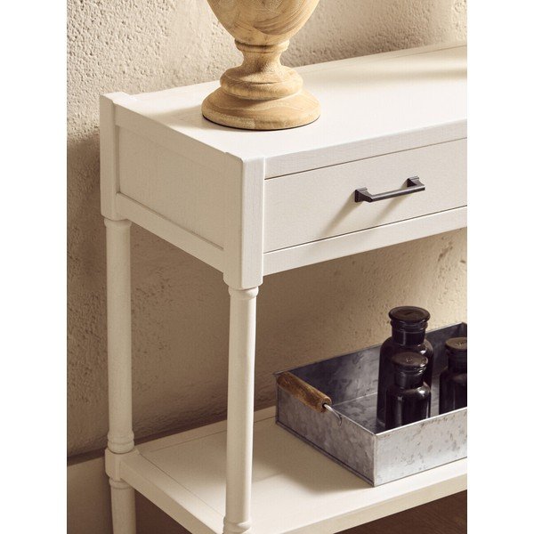 Masă consolă albă din lemn de pin 35x91 cm Heritage – Premier Housewares-image-3
