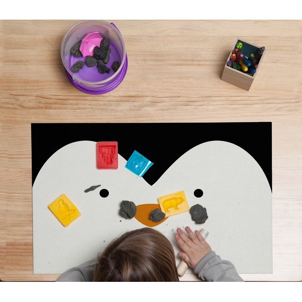 Protecție pentru masă sau birou Little Nice Things Penguin, 55 x 35 cm-image-1
